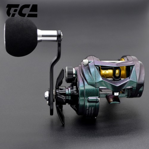 TICA 300 Size Heavy Duty Baitcastrolle Carbon Drag Clicker Light Jigging Angeln - Bild 1 von 33