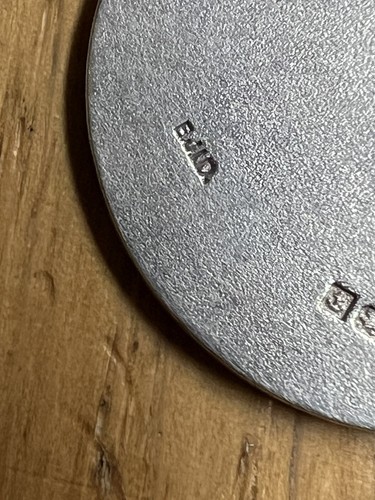 Vintage Silber Christophorus Anhänger Schutzpatron Reisende 1953 Punze 52g - Bild 6 von 10