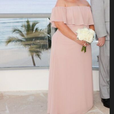 dusty rose and blush bridesmaid dresses AMARRA 89423 main image 1