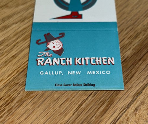 Vintage THE RANCH KITCHEN, GALLUP NEW MEXICO Matchbook Cover - Picture 2 of 4