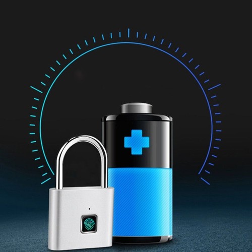 Portable Fingerprint Password Lock Anti-Theft Smart Padlock - Photo 5/9
