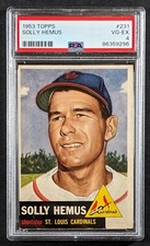 1953 Topps Baseball #231 Solly Hemus PSA VG-EX 4