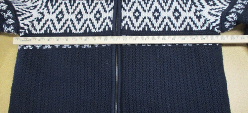 American Eagle Sherpa Cardigan Sweater Full Zip Jacket Nordic Black Men's XLT - Picture 8 of 9