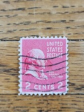 US Stamp John Adams 2c Used Red Wave Cancel 806