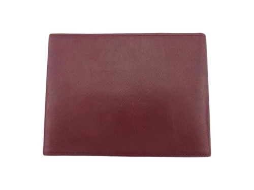 Cartier Tri-Fold Billfold Mastline Bordeaux Leather Authentic Used T21378 - Picture 2 of 10