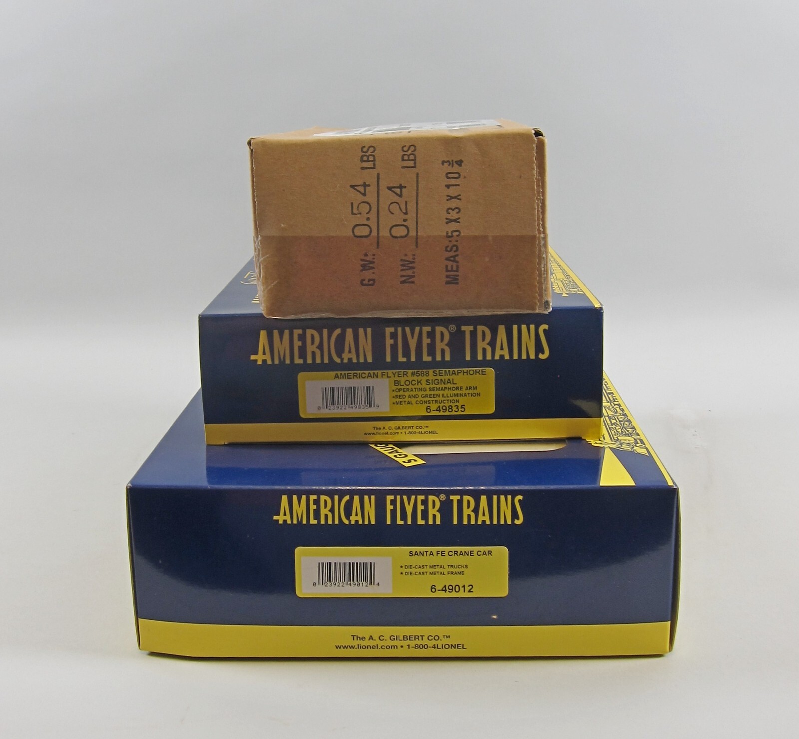 3 American Flyer Block Signal 6-49835,Crane 49012,Boxcar w/Generator 48261 - Picture 5 of 9