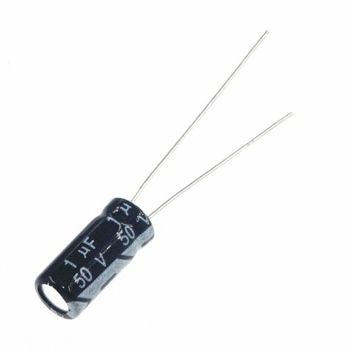 Electrolytic Capacitor 50V 0.1mF 0.22mF 0.33mF 0.47mF 1mF 2.2mF 3.3mF 4.7mF 10mF - Picture 1 of 20