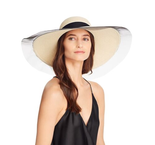 Eugenia Kim Sunny Contrast Trim Sun Hat O/S 260140 - Picture 3 of 5