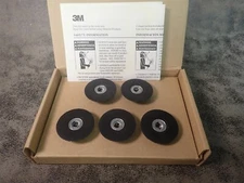 NEW 3M Roloc 45096 2" Hard Internal Disc Backing Pad 5 Pack (BN369)