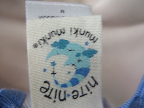 MUNKI MUNKI NITE NITE Night gown Sleepwear Red White Blue Glasses NEW M Flag - Picture 4 of 4