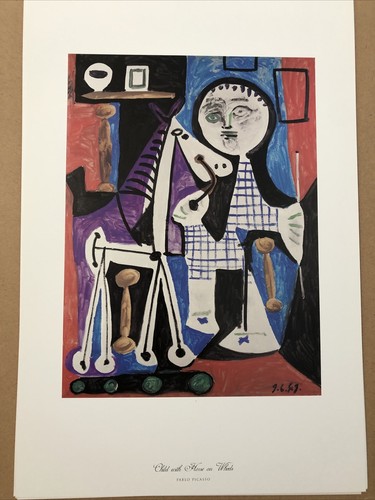 Child With House On Wheels by Pablo Picasso 11x17 Vintage Artwork Repro Print - Picture 3 of 11