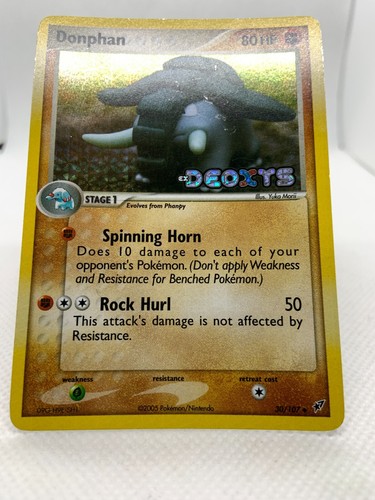 Donphan 30/107 Reverse Holo Ex Deoxys Pokémon Card - Picture 6 of 15