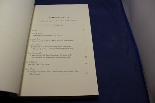 Emblematica Volume 15 2007 Journal Emblem Studies Dutch Love Alciato Symbology - Picture 2 of 9