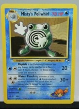 Misty's Poliwhirl 53/132 Gym Heroes - Uncommon Pokemon Card - LP - FREE SHIPPING
