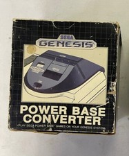 Sega Genesis Power Base Converter With Box Master System Adaptor CIB RARE!!!