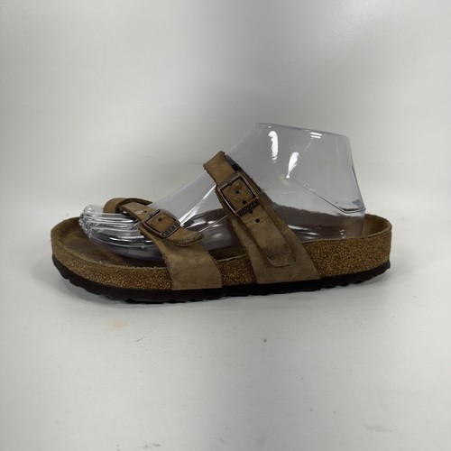 Birkenstock Mayari Brown Birko-Flor Toe Loop Sandals Women’s Size 38 / US 7 - Imagen 8 de 11