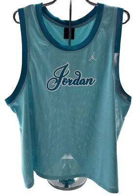 Jordan Tank Top Jersey Women's XXL Jumpman 23 Mesh Aqua Sports NEW