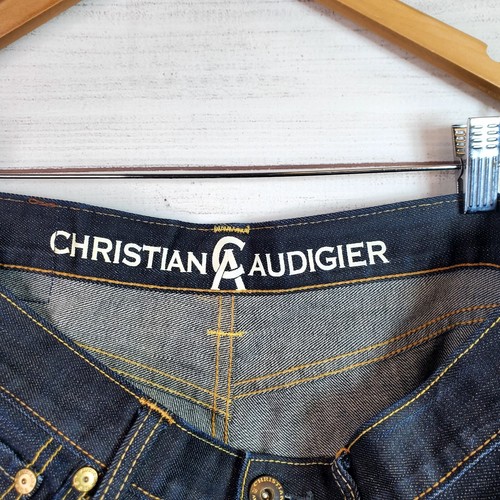 Christian Audigier Y2K Men's 32x30 Dark Denim Vintage Jeans  - Picture 8 of 12