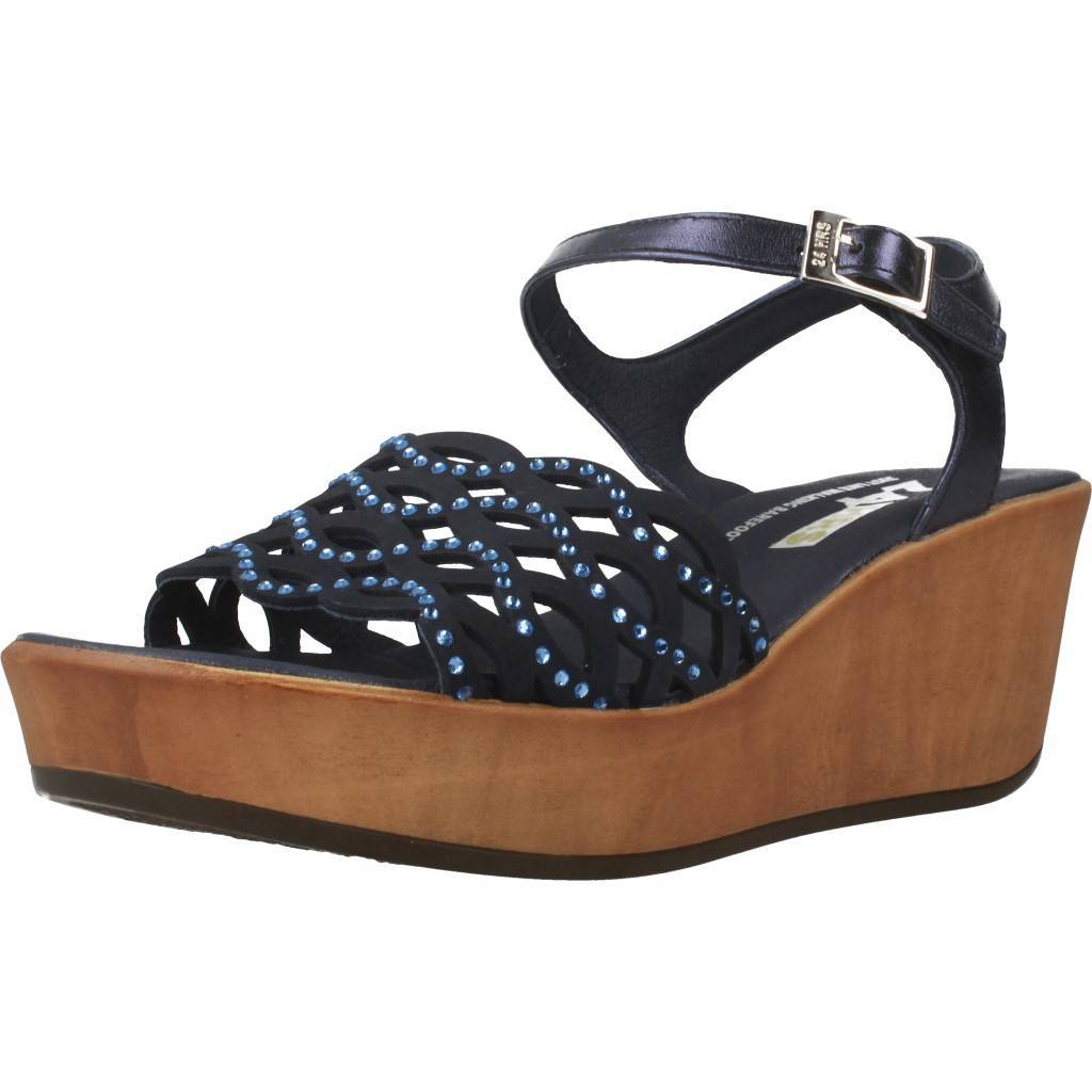 Sandalias Mujer 24 HORAS 23654, Color Azul Sandalias Mujer 24 HORAS 23654, Color Azul