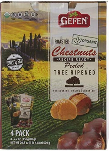 Gefen Organic Whole Roasted and Peeled Chestnuts 5.2oz (4  Assorted Sizes  - Picture 2 of 17