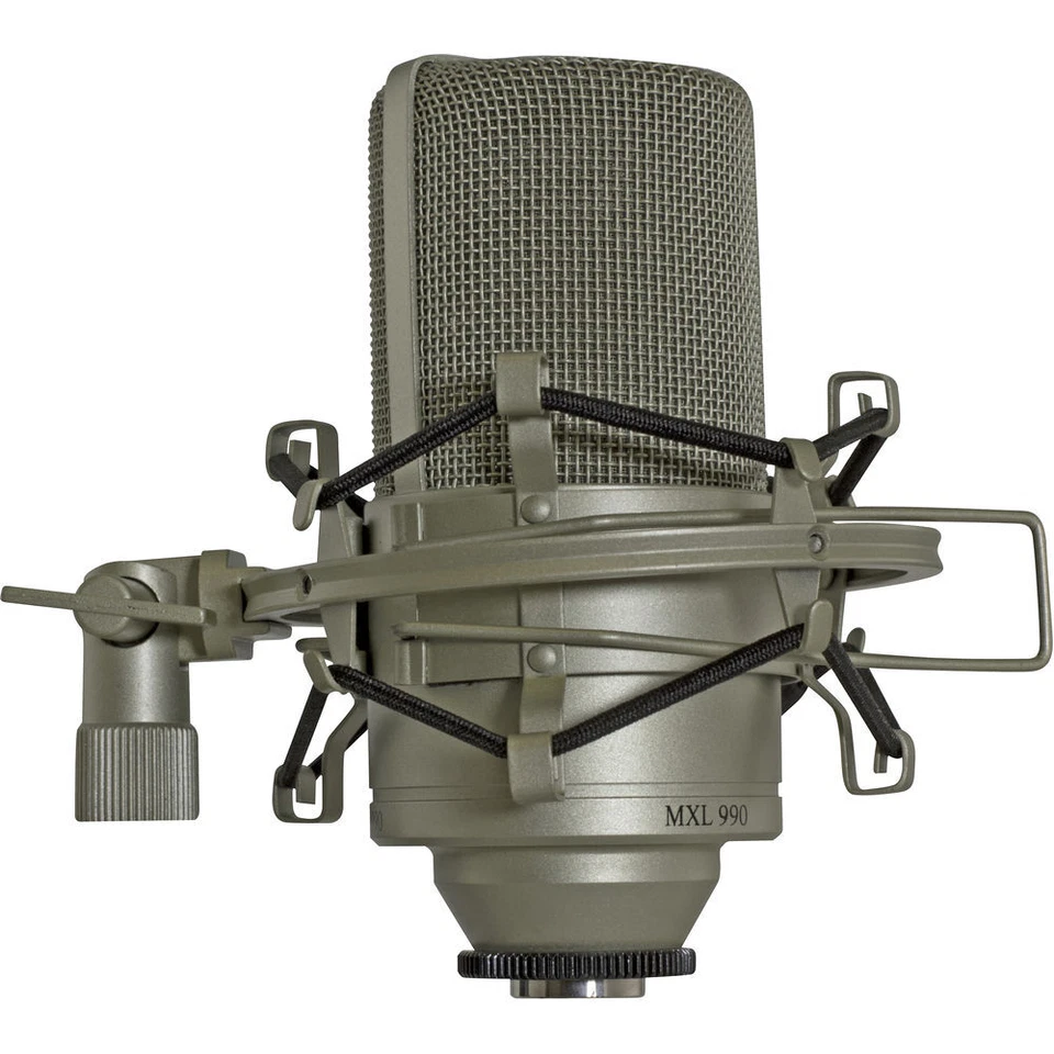 MXL 990 Large-Diaphragm Condenser Mic  Bundle with Pop Filter & XLR Cable - Image 3 of 4