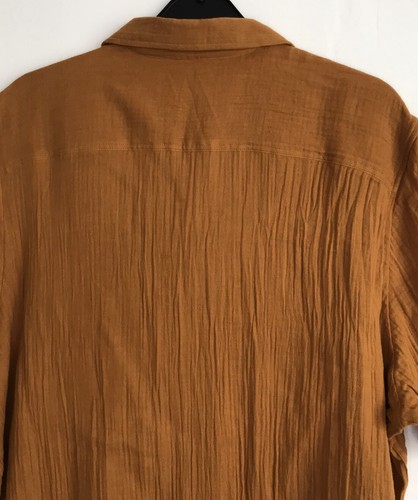 Mens George Short Sleeve Rust Shirt Size 3 XL NEW - Picture 8 of 9