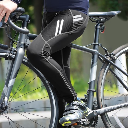 WOSAWE Men's Cycling Tights Road Bike 3D Padded Pants Bicycle Skinny Trousers - Picture 5 of 16