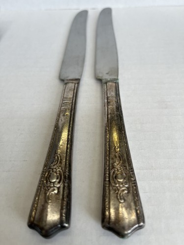 Vintage Wallace-Harmony House Silverware Maytime Pattern 2 Knives 1 Fork - Bild 2 von 3