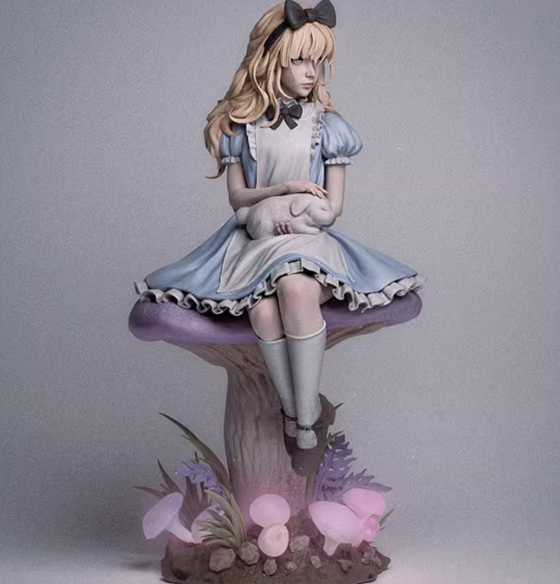 1/24 Resin Alice in wonderland Unpainted Unassembled td-6729 1/24 Resin Alice in wonderland Unpainted Unassembled td-6729