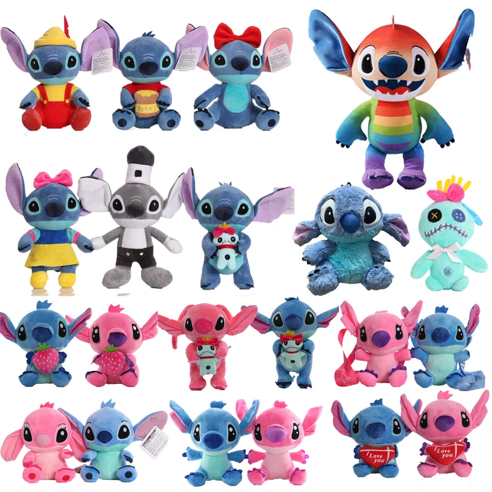 MARKENLOS Lilo&Stitch Plüsch Weiches Spielzeug Tier Gefüllte Teddy Kinder Geschenk 20+Stil