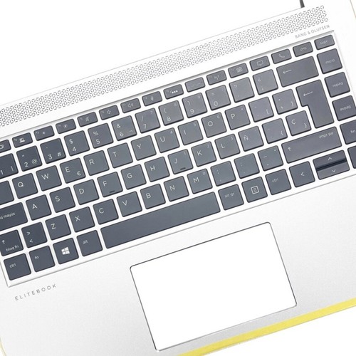 keyboard for HP Elitebook 1040 G4 Upper Palmrest cover Laptop Backlit Spanish - Picture 3 of 4