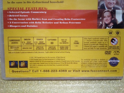 (1-758) "REBA: THE COMPLETE FIRST SEASON" DVD / NEW IN WRAP / 2001 - 2002 - Picture 8 of 9