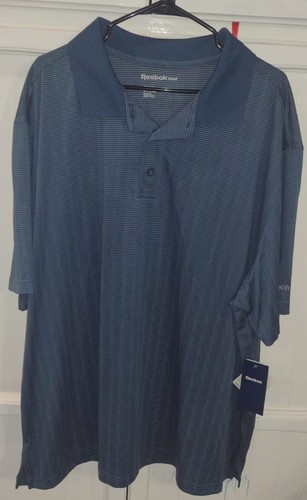 NEW Mens Reebok Golf Short Sleeve Polo Bundle, 2 Polos, Red/Blue, Size 3XL - Picture 3 of 10