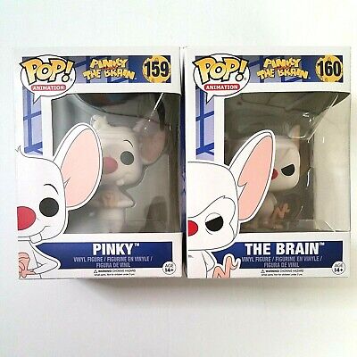 Funko Pop! Animation PINKY & THE BRAIN Lot Pinky 159 The Brain 160 VAULTED | eBay