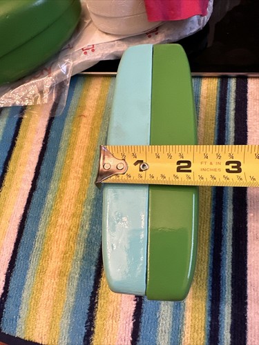 Kate Spade Green Turquoise Blue Large Eyeglasses Sunglasses Hard Case Holder EUC - Picture 10 of 11