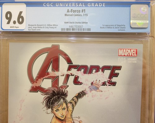 A-Force #1 CGC 9.6 Siya Oyum BAM! / 2nd & Charles Edition: First Sigularity App - Bild 2 von 3