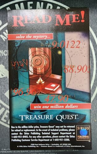 Treasure Quest CD-ROM 1996 PC Computer Game Big Box Solve the Mystery Complete! - Picture 4 of 15