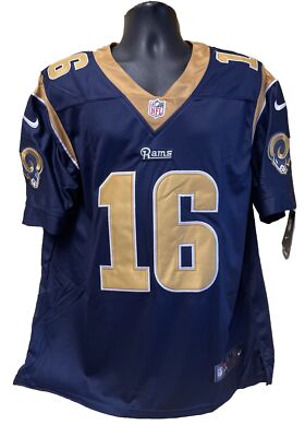 LA Rams 16 Jared Goff On Field Football Medium Nike NFL Jersey New w Tags eBay