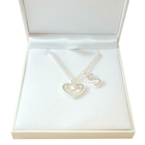 Collares para Niña Con Cualquier Carta, Inicial Colgante, Corazón, Cruz O Flor - Imagen 8 de 10