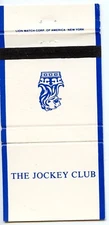 Jockey Club, Ritz Carlton Hotel, New York City Matchbook