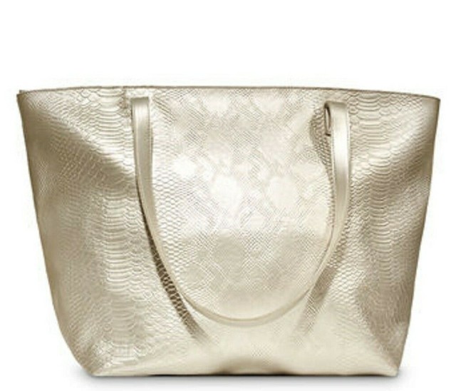 large silver tote bags