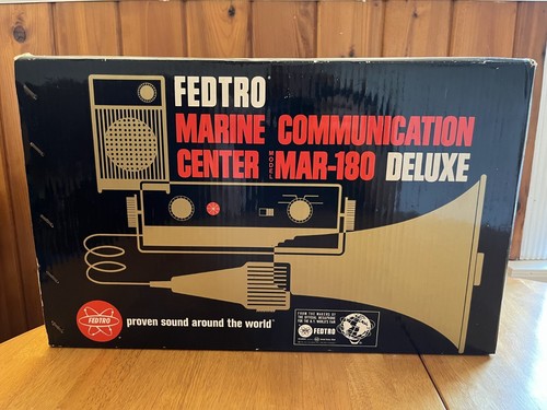 1965 Mickey Mantle Fedtro Marine Communication Center Mar-180 Deluxe Neu aus altem Lagerbestand Bootfahren - Bild 2 von 13