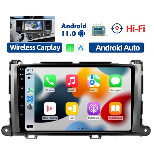 Fit For Toyota Sienna 11-13 9'' HD Android 11 Car Radio Stereo GPS Carplay Part Fit For Toyota Sienna 11-13 9'' HD Android 11 Car Radio Stereo GPS Carplay Part
