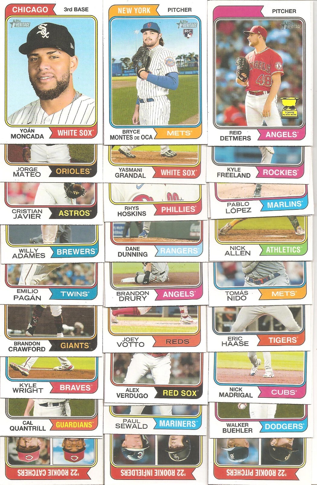 2023 Topps Heritage HIGH NUMBER SHORT PRINTS (SPs) PICK 10, COMPLETE