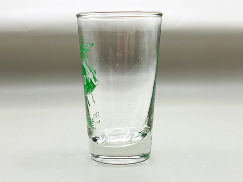 Hotel Lucerne Switzerland Flora Restaurant Shot Glass Green - Picture 2 of 6