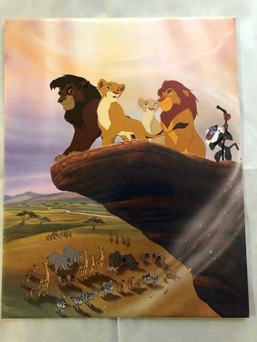 Lote de 4 juegos de estampado de arte conmemorativo de Disney + póster del Rey León 1 2 1.5 11 piezas en muy buen estado - Imagen 10 de 12