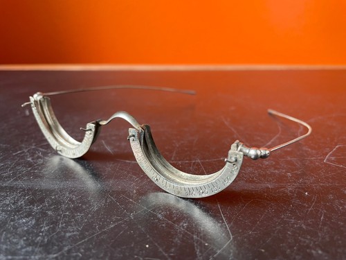Vintage OPTOMETRIST eyeglasses lens measuring tool Temple round steampunk reader - Bild 3 von 9