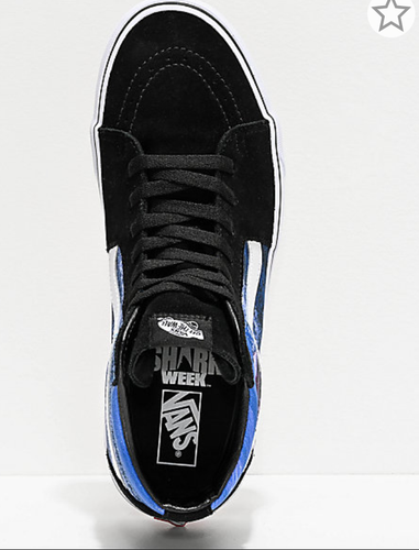 Vans, Shark Week, Black, Blue, True White, Mens size 5.5, Womens 7 Skate Shoes - Bild 2 von 5