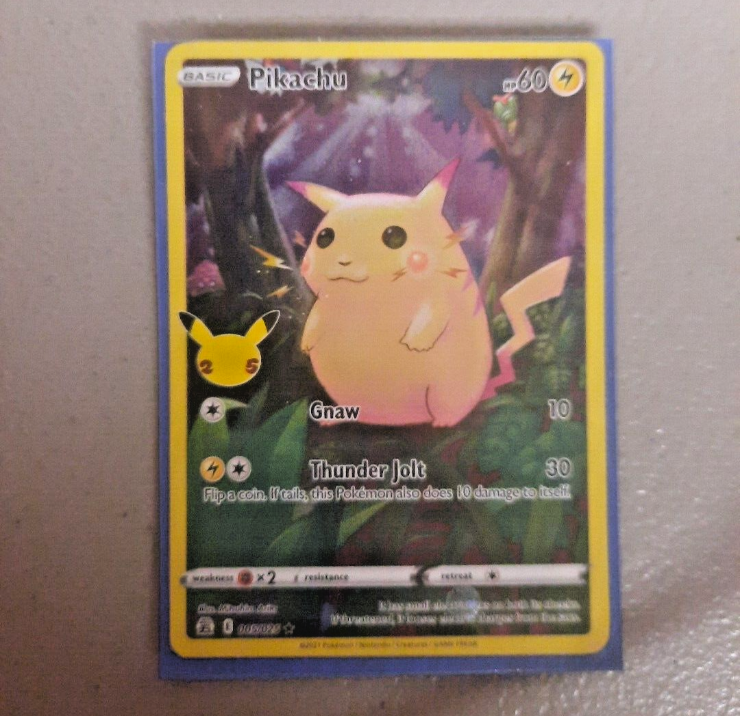 2021 POKEMON 25TH ANNIVERSARY CELEBRATIONS PIKACHU FULL ART