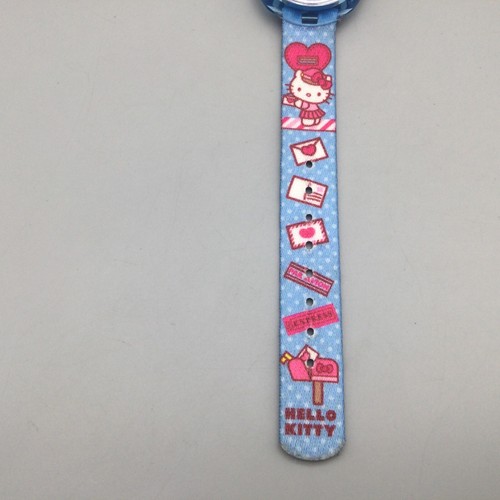 Flik Flak Swatch Hello Kitty Watch Youth Kids 30mm Blue Pink Dial New Battery - Picture 9 of 15
